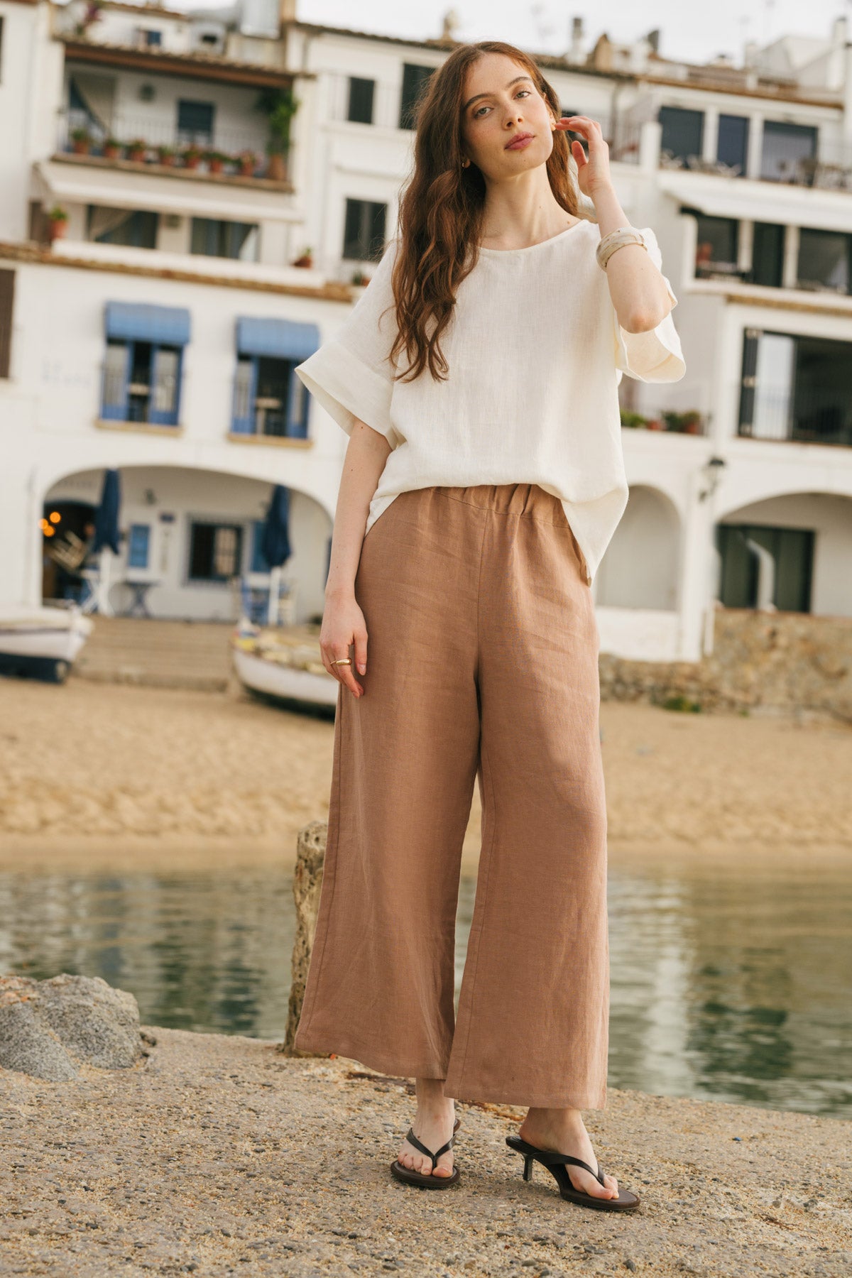 AmourLinen Linen pants Linen pants Tokyo Linen Pants For Women | AmourLinen | Wide Linen Pants