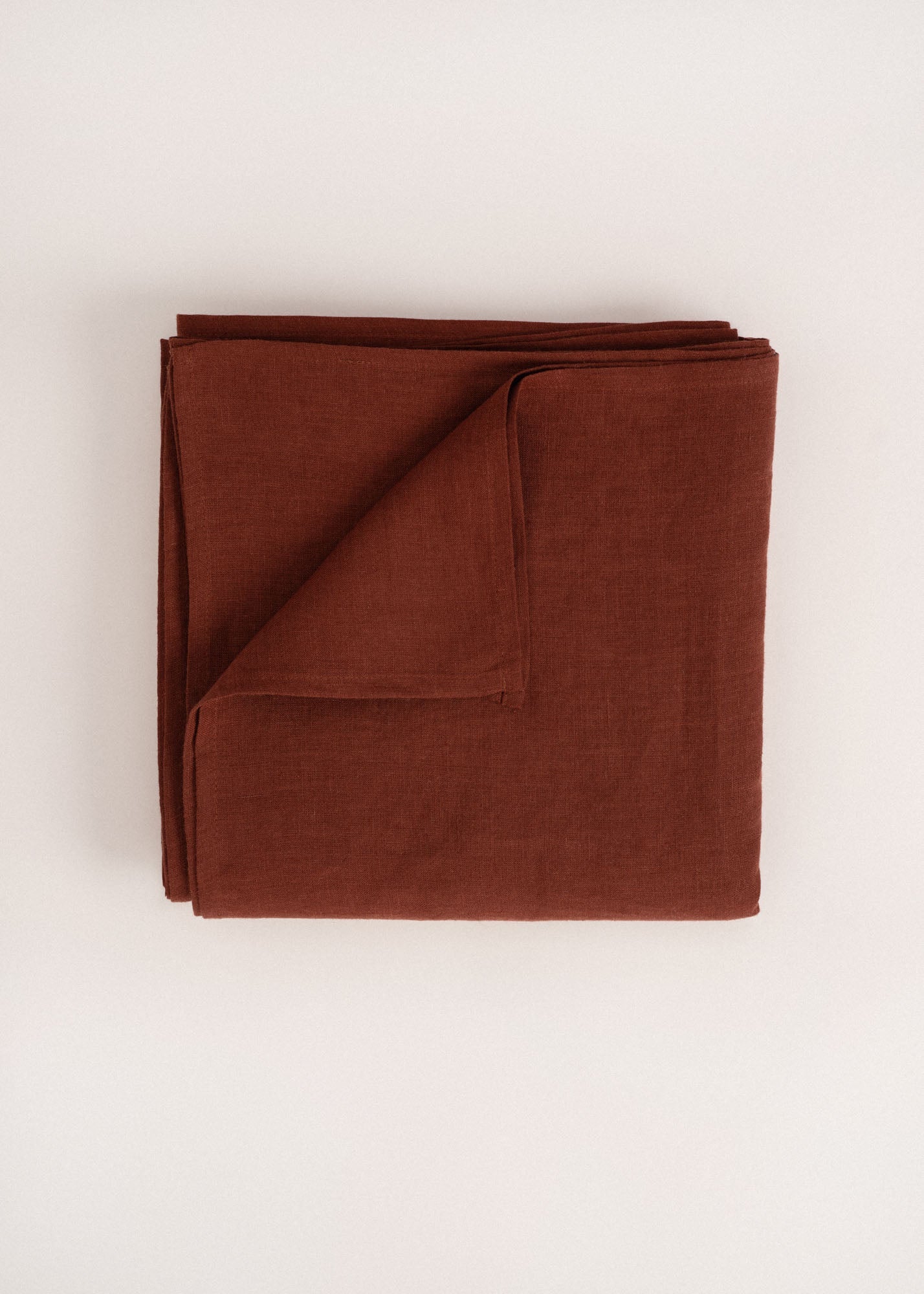 AmourLinen Linen tablecloth Linen tablecloth in Terracotta Linen Tablecloth in Terracotta | AmourLinen | Terracotta