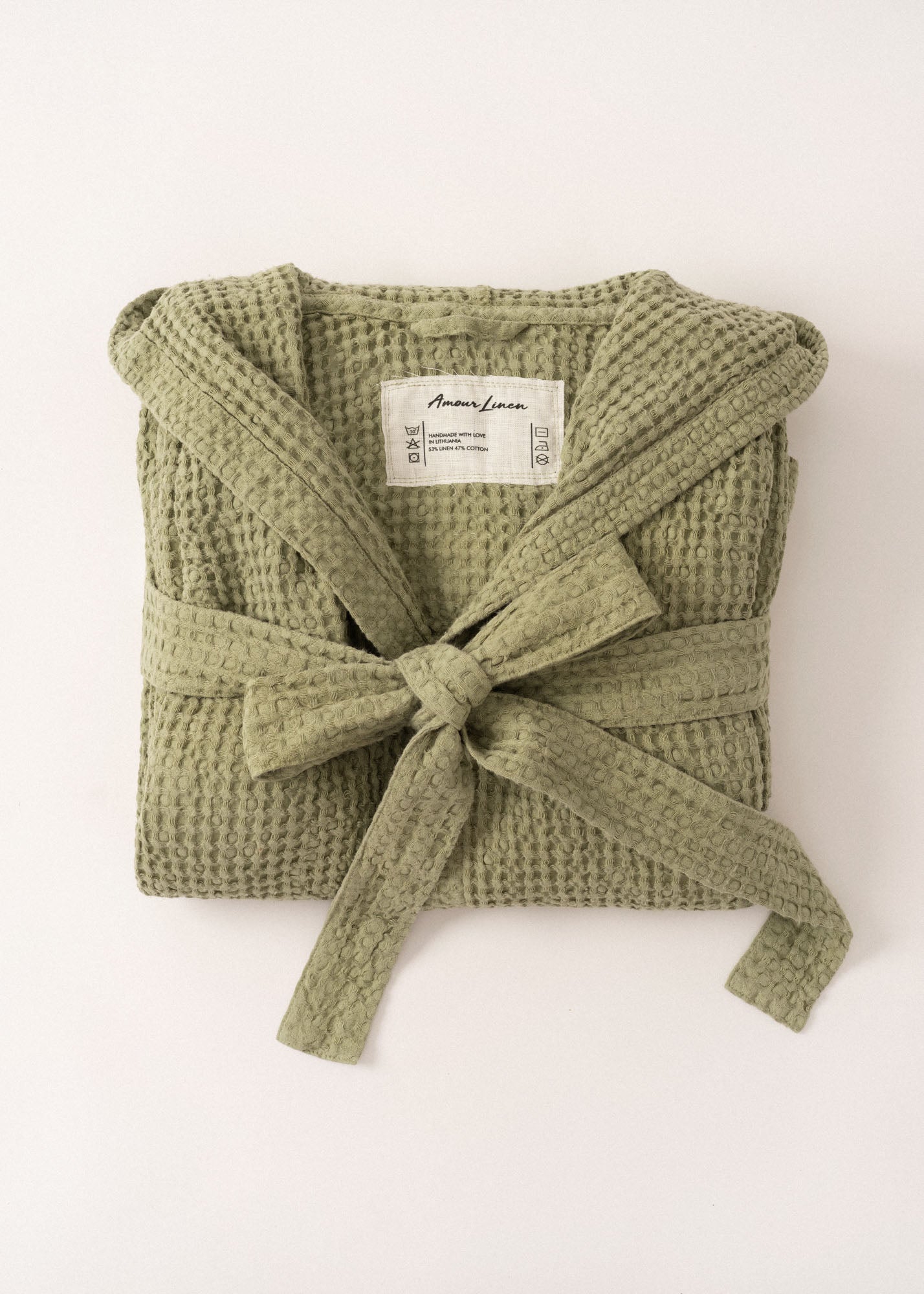 Herenbadjas met wafelstructuur