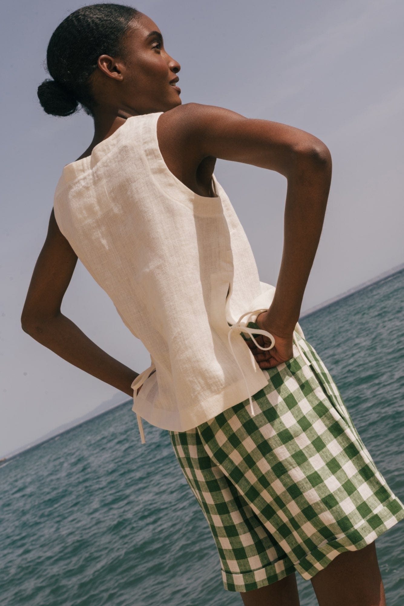 AmourLinen Linen dress Rosie linen top with ties Rosie linen top with ties