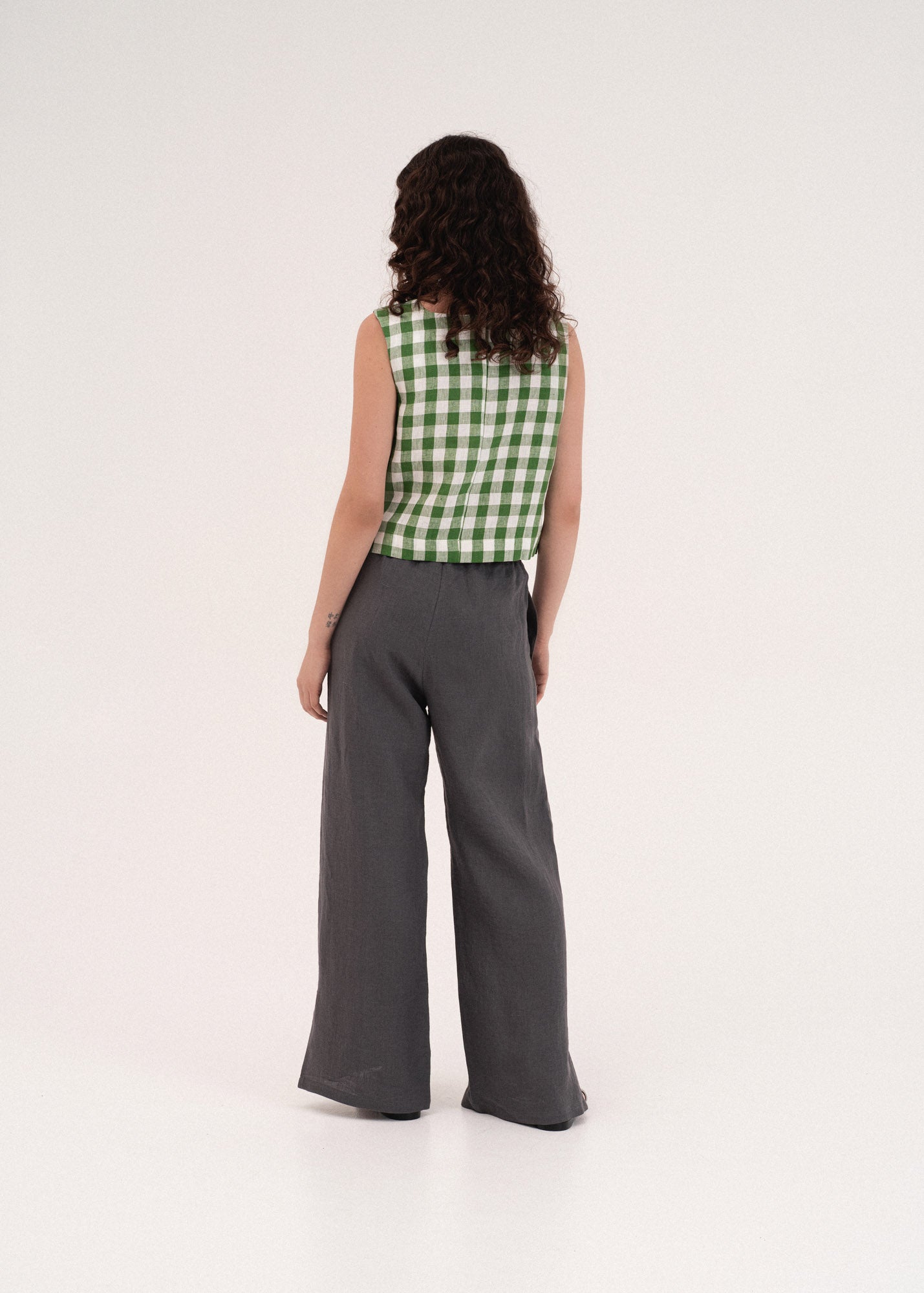 AmourLinen Linen dress Lucia classic sleeveless linen top Lucia classic sleeveless linen top