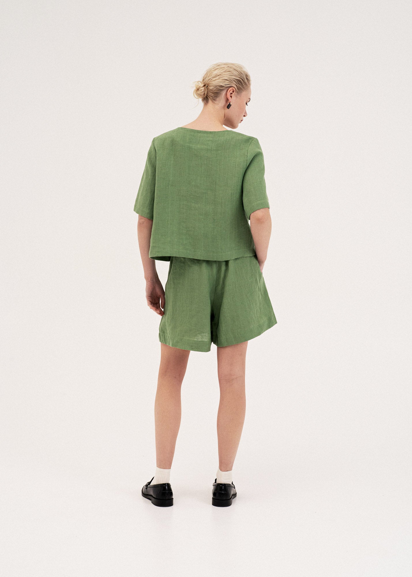 AmourLinen Linen dress Maeve button linen top Maeve button linen top