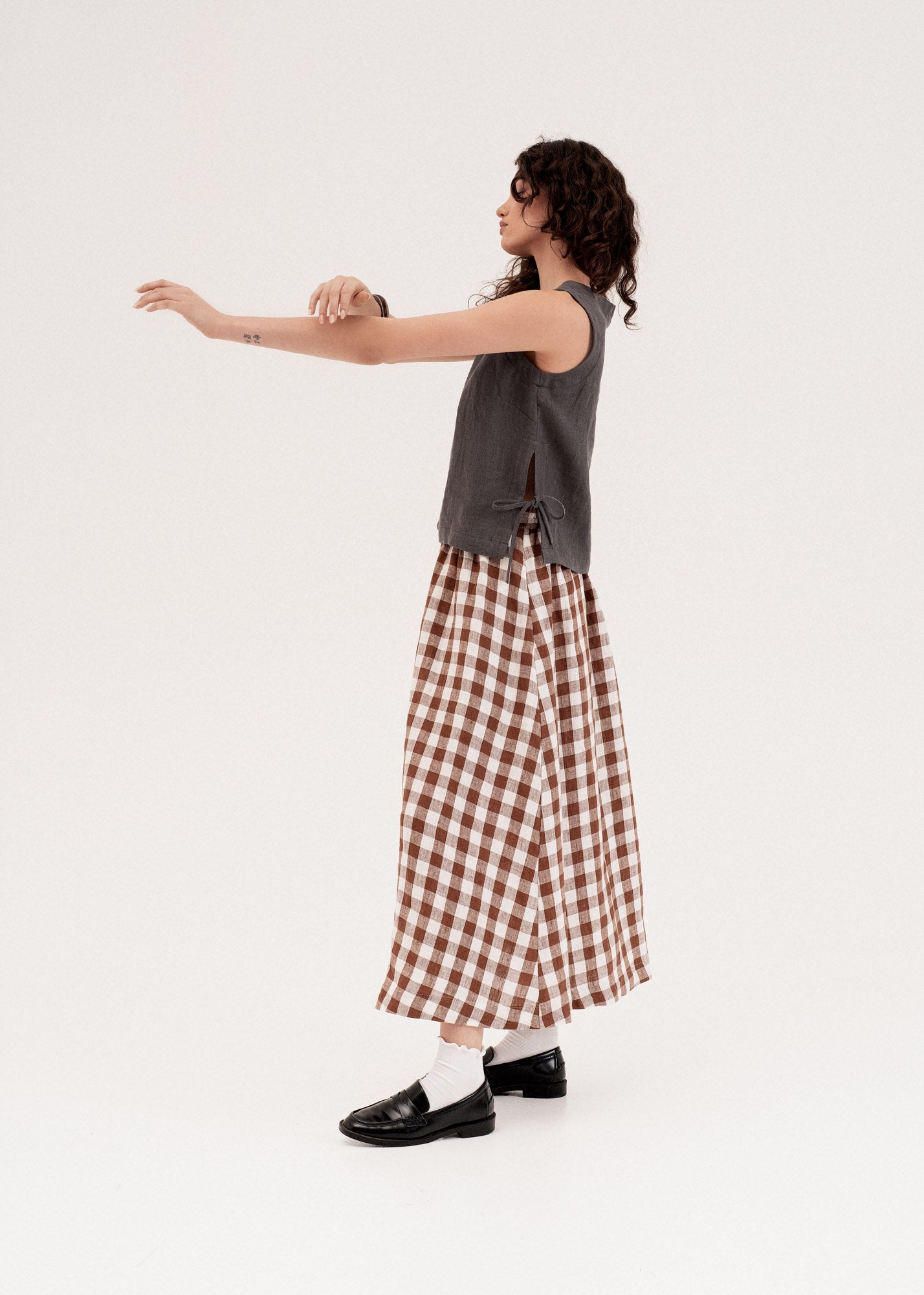 AmourLinen Linen dress Rosie linen top with ties Rosie linen top with ties